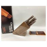 New Chicago Cutlery Wooden Knife Block 9 Slots