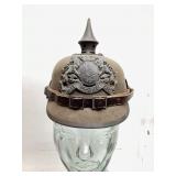 WW1 Bavarian Felt Pickelhaube helmet
