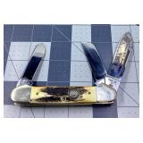 1986 Case XX tri-blade NKCA folding pocket knife