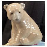 LLADRO SITTING BROWN BEAR FIGURINE, #1206
