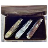 Ltd. Ed. 1982 Ka-Bar Trapper Triplet knife set