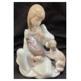 LLADRO CAT NAP FIGURINE #5640, WITH BOX