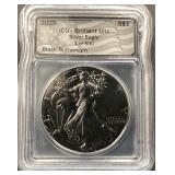 ICG BU Silver Eagle with Black Ruthenium overlay