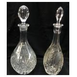(2) SHANNON CRYSTAL & VTG. BOHEMIAN CUT CRYSTAL