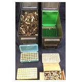 (2) ASSORTED .45cal BRASS & AMMUNITION WITH