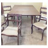 Sheraton Style Mahogany Swing Leg Dining Room