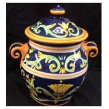 MEZZANA ITALIAN STYLE HAND PAINTED COOKIE JAR