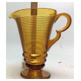 1926 INDIANA GLASS AMBER OLD ENGLISH PATTERN