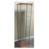IKEA DETOLF MINIMALIST GLASS DISPLAY CABINET