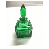 Bohemian art glass Jizerskï¿½ Sklo perfume bottle
