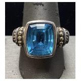 LAGOS CAVIAR 18KT GOLD & STERLING SILVER TOPAZ