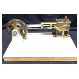 Vtg. Custom Miniature Steam Engine Crafted From