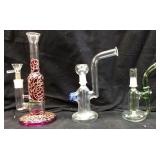 (3) GLASS WATER PIPES OR BONGS