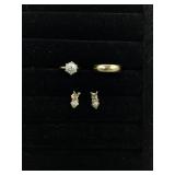 14k yellow gold diamond