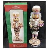 KURT ADLER WOODEN CHRISTMAS NUTCRACKER, 16in H,