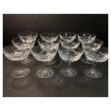 12 Waterford Crystal Lismore Cut Crystal Sherbet