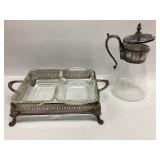Sheridan silver-plated and glass coffee/tea