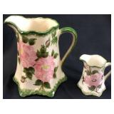2 CASH FAMILY POTTERY USA PITCHERS