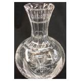 AMERICAN BRILLIANT RIBBED DEEP CUT CRYSTAL VASE