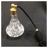 VINTAGE NIZBOR BOHEMIA CRYSTAL PERFUME BOTTLE