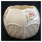 BELEEK IRELAND COUNTRY TRELLIS ROSE BOWL