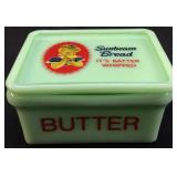 JADITE SUNBEAM BUTTER DISH