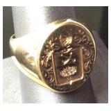 14kt Masonic Mens Ring 12.2dwt Size 8.5