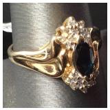14KT MARQUISE SAPHIRE STONE 2.5DWT