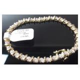 10KT DIAMOND TENNIS BRACELET 4.7DWT