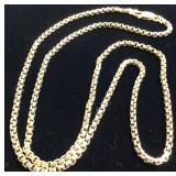 14KT GOLD BOX LINK CHAIN 5DWT