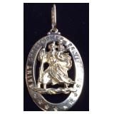 14KT GOLD ST. CHRISTOPHER CHARM 2.9DWT