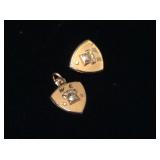 (2) 10kyg Western Electric 10yr Anniversary Pins