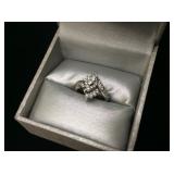 14kwg Lds Diamond Wedding Set 1cttw