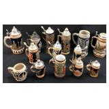 14 GERMAN STEINS LOT