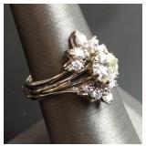 18KT WHITE GOLD & DIAMOND RING 3.7DWT