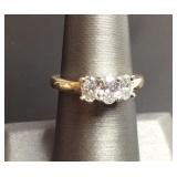14KT GOLD DIAMOND RING  2.8DWT