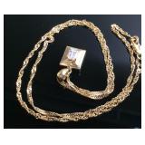 10KT GOLD & DIAMOND PENDANT 2.8DWT