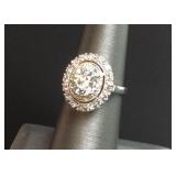 PLATINUM APPX 1 1/2 CARAT VS2 ROUND BRILLIANT