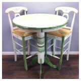 AMERICAN HERITAGE PUB TABLE W/2 STOOLS