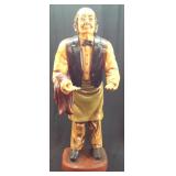 VINTAGE OLD MAN WAITER/BUTLER STATUE
