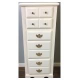 LARGE WHITE 5 DRAWER LINGERIE CHEST