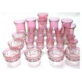 VTG. KINGS CROWN THUMB PRINT PATTERN GLASS