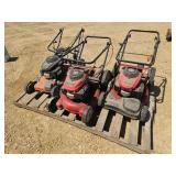 Lot of 3 Push Mowers