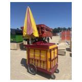 Vendor Cart w/Umbrella
