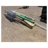 Lot of Assorted Size PVC Pipe & Chainlink Fence