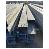 6pc 4"x4ï¿½x10ï¿½ Galvanized Square Tubing