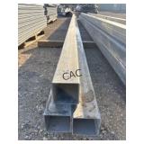 3pc 4"x4ï¿½x25ï¿½2ï¿½ Galvanized Square Tubing