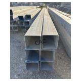 6pc 4"x4ï¿½x16ï¿½ Galvanized Square Tubing