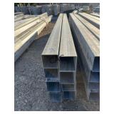 8pc 4"x4ï¿½x10ï¿½ Galvanized Square Tubing