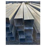 8pc 4"x4ï¿½x10ï¿½ Galvanized Square Tubing